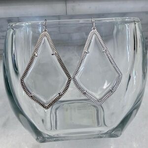 Kendra Scott Clear and Silver Earrings